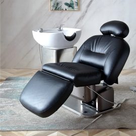 Factory Direct Sale Modern Shampoo Bowl Bed Salon Washing Hair Basin Shampoo Chair